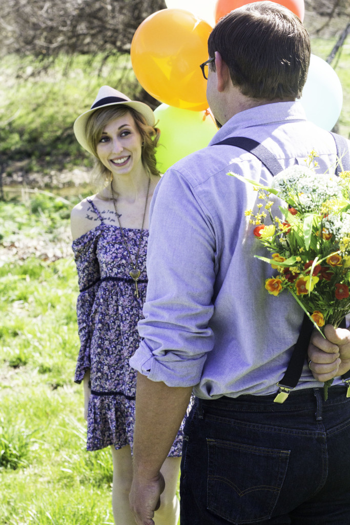 up, engagement, picnic basket, picnic, hat, spring, beautiful, love